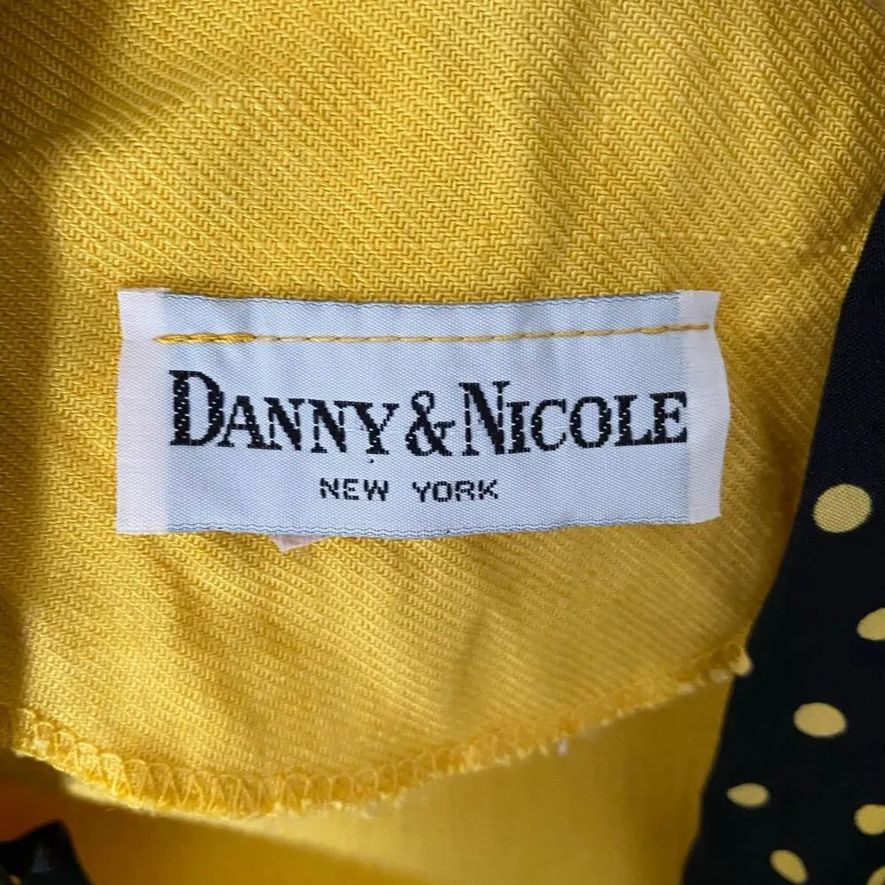 Danny & Nicole‎ sz L silk/rayon yellow midi dress - Image 9