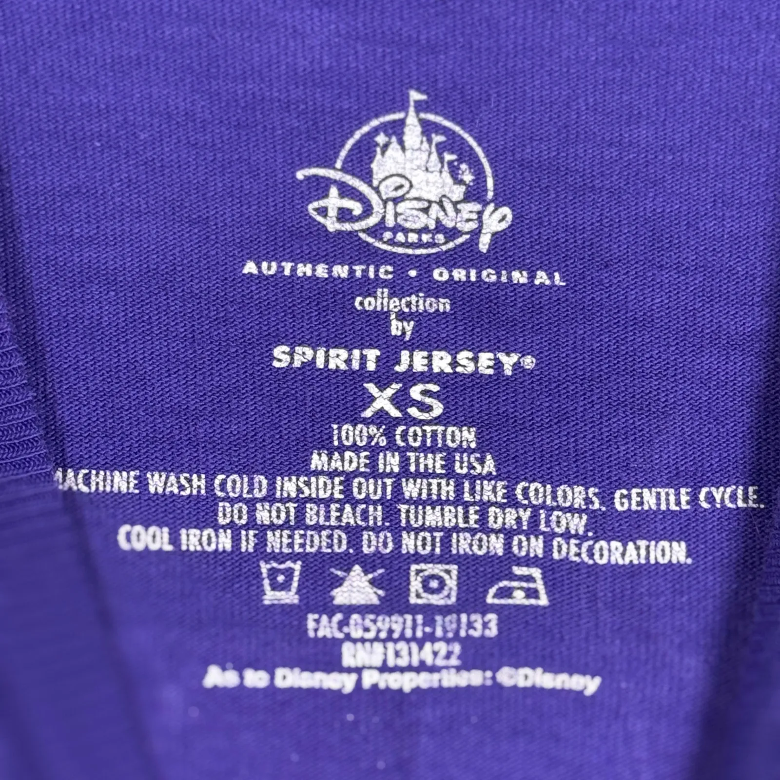 Disney Parks Haunted Mansion Spirit Jersey Shirt Purple Ghost Host Unisex XS‎ - Image 7