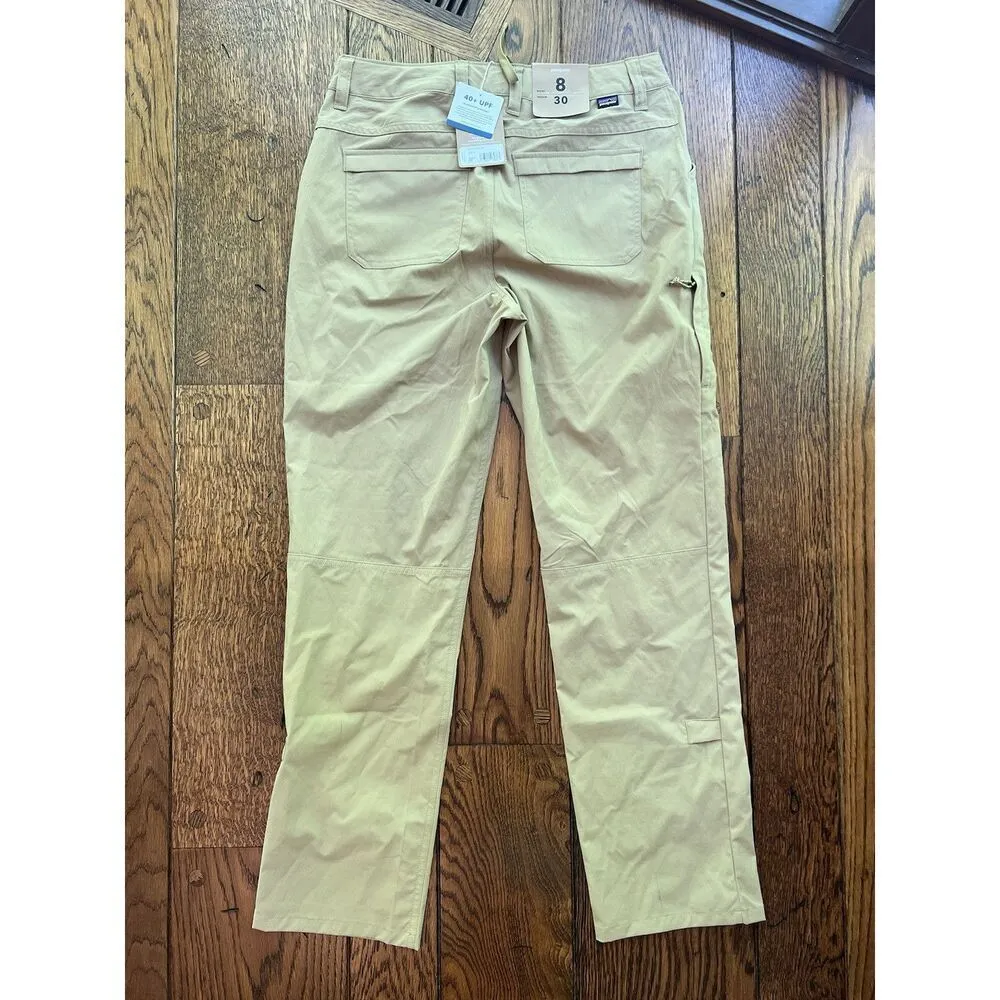 Patagonia Women’s Khaki Tan Roll Up Quandary Pants Size 8 Hiking Outdoors Pocket - Image 6