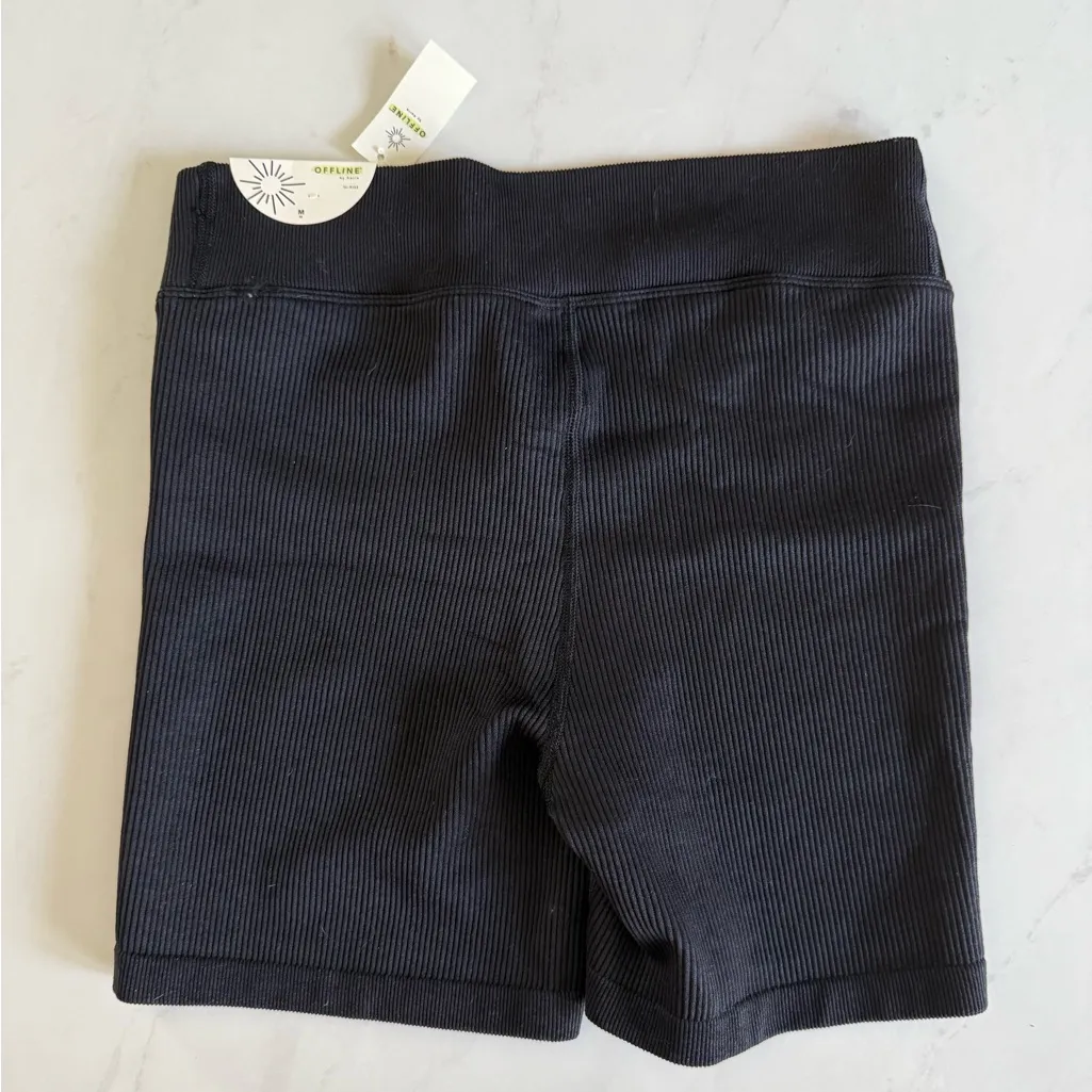 NWT Aerie Ribbed High Rise Bike Shorts - Image 2