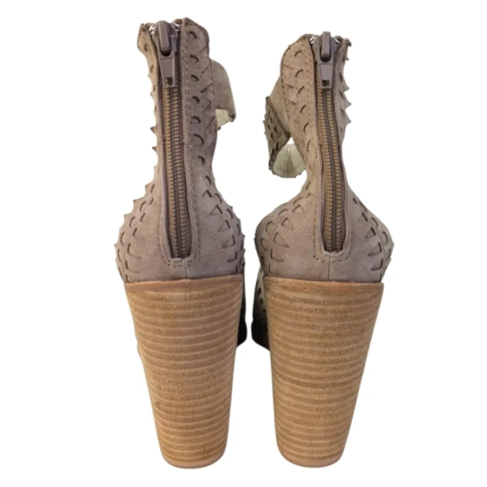 Jeffrey Campbell Del Sol Suede Sandals EUC $169 Size 6.5    S3458 - Image 11