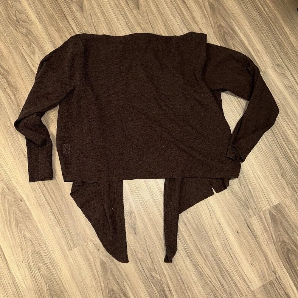Eileen‎ Fisher 100% Wool Brown Cardigan Xl *see Description* - Image 3