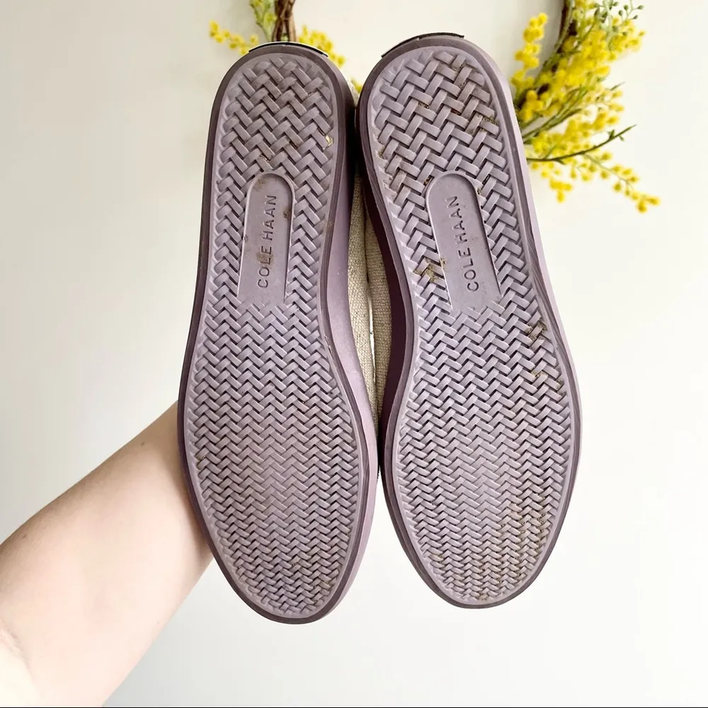 Cole Haan Tan & Purple Loafers Size 7.5 - Image 6