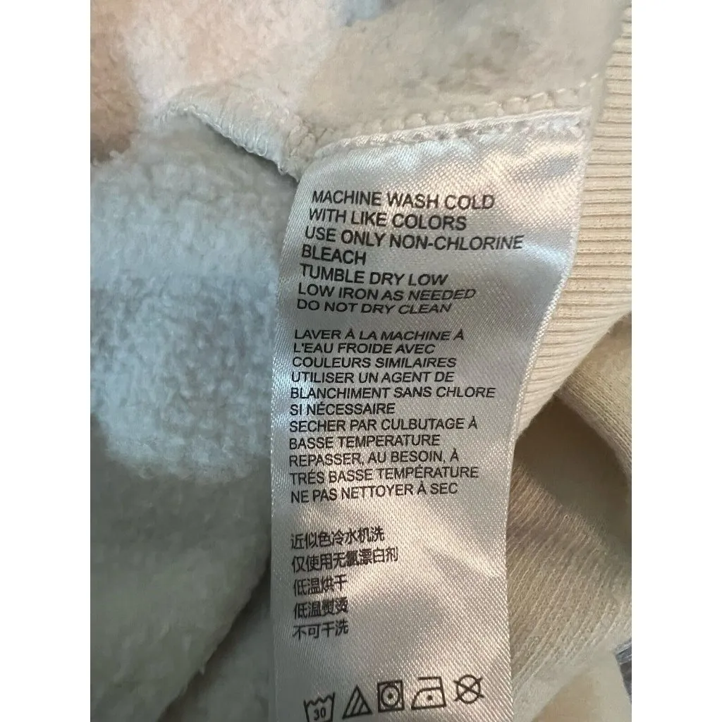 BDG Urban Outfitters Crew Neck Sweatshirt Size Medium ~ Oversized ~ Ivory/Blue - Image 8