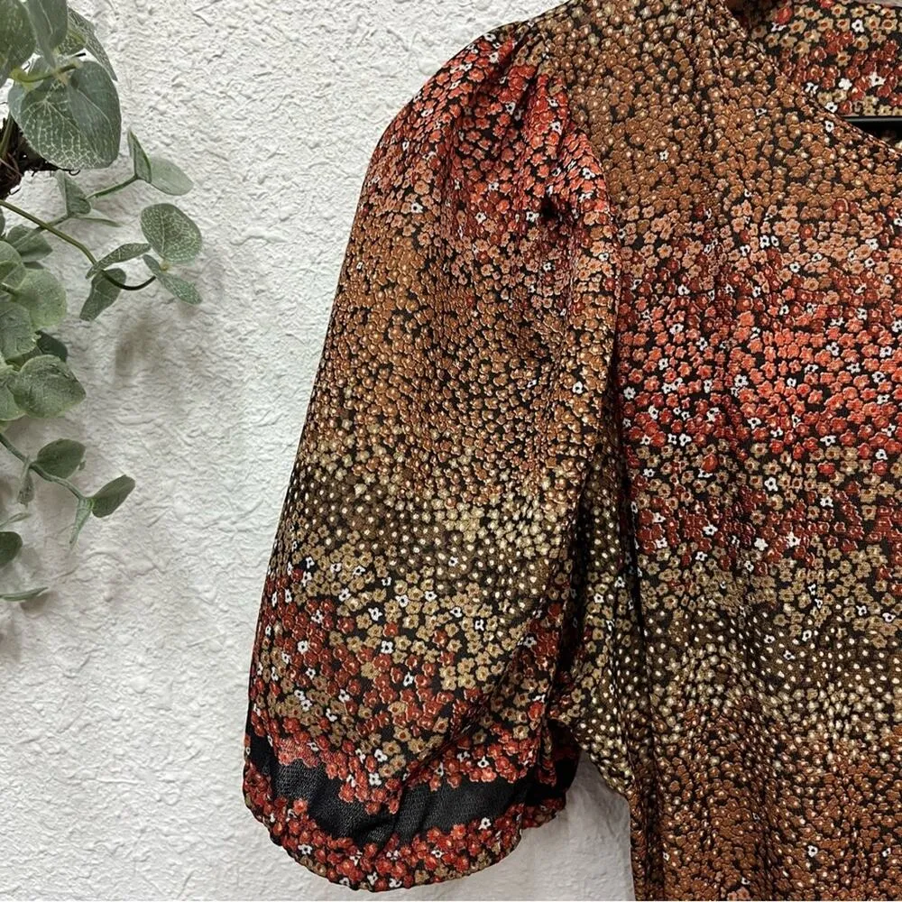 70s Vintage Floral Maxi Dress Small Cottagecore Liberty Floral Hippie Prairie - Image 5