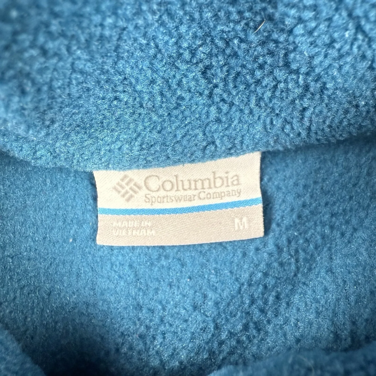 Columbia Fleece Pullover Sweater Sweatshirt Women's Medium Three Lakes Half Snap - Image 6