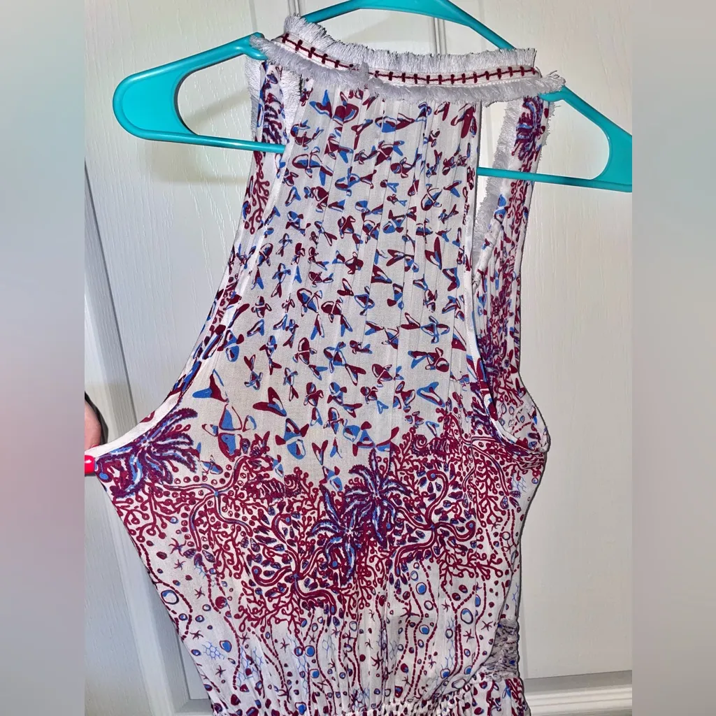 NWOT Poupette St Barth Beline Ruffle Mini V-Neck Dress size Small - Image 10