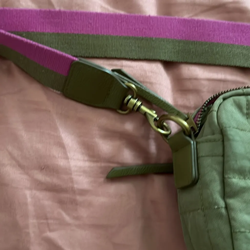 Olive Green Crossbody Pink - Image 8