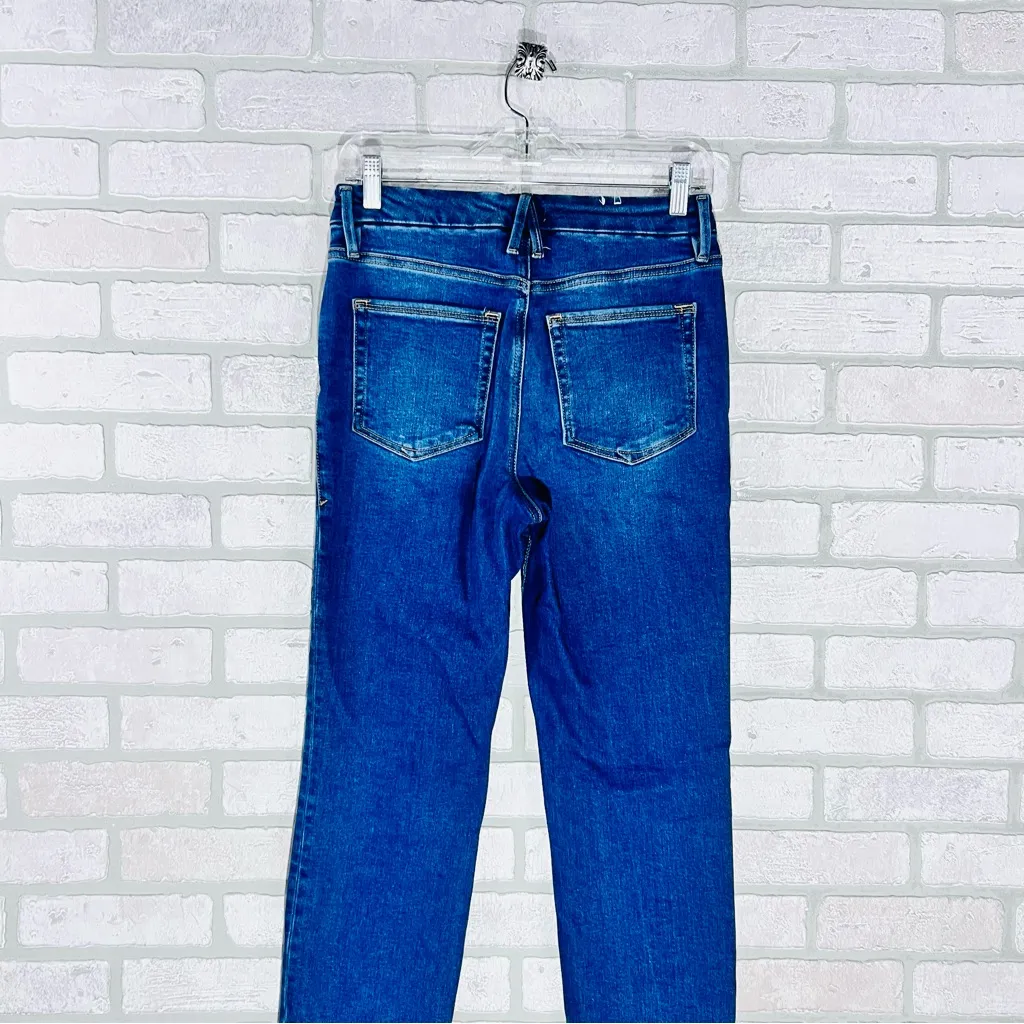 Good American Straight Compression Leg Jeans in Indigo 271 Wash Size 6/28 - Image 9