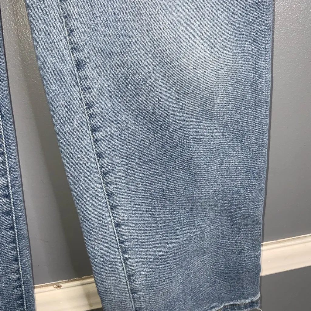 Kensie Light Blue Ella High Rise Cropped Straight Leg Jeans Size 10/30 - Image 7