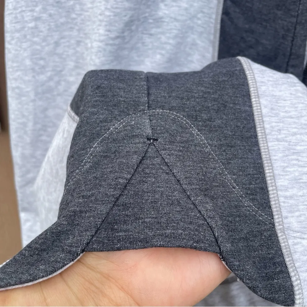 Athleta Womens Dress Heather Grey Colorblock Omega Long Sleeve Size Small - Image 10