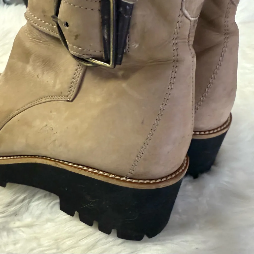 Paul Green Halo Leather Ankle Booties Lug Sole Buckle Size 6 Austria - Image 7