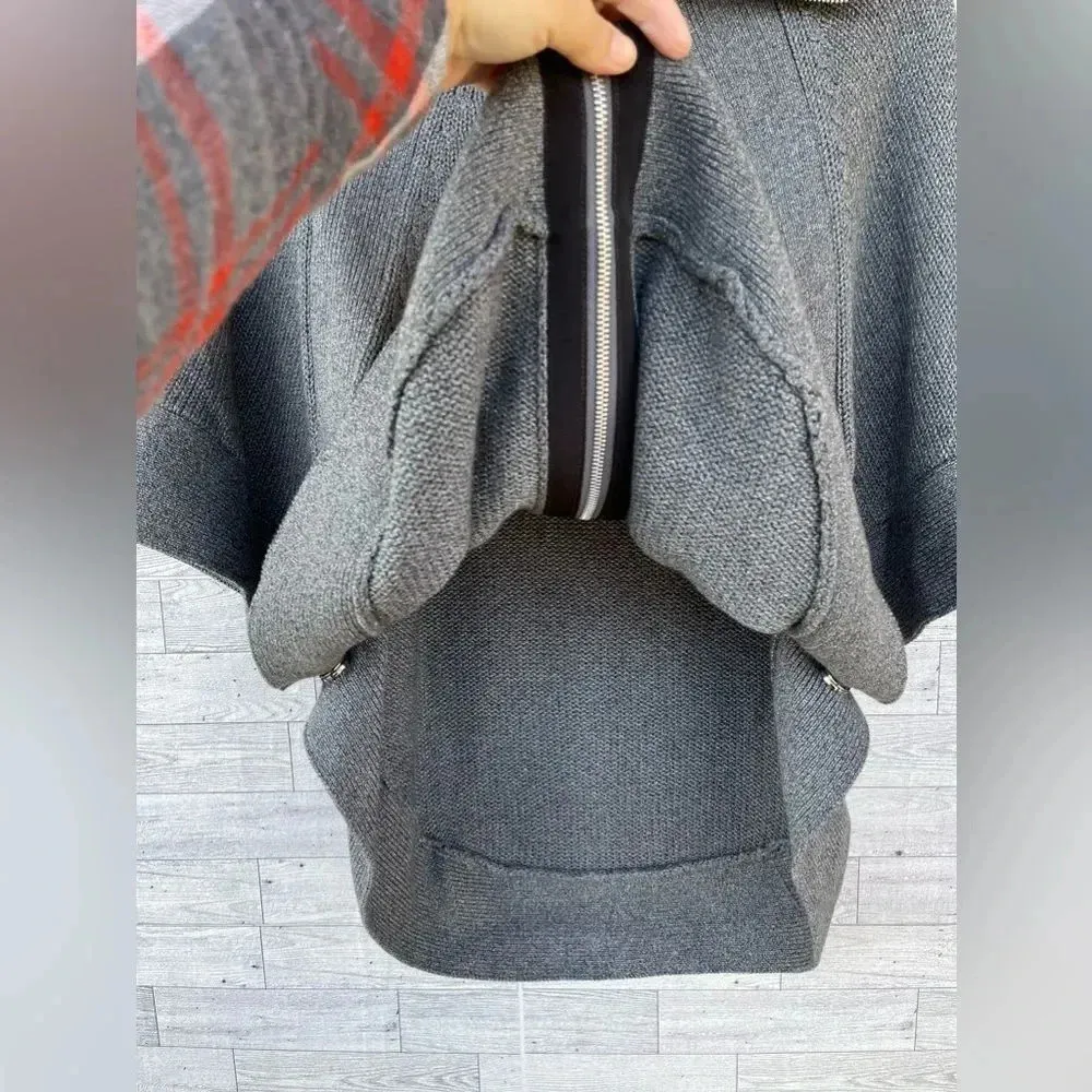 Cotton By Autumn Cashmere Women’s Zip Up Poncho size small EUC. - Image 6