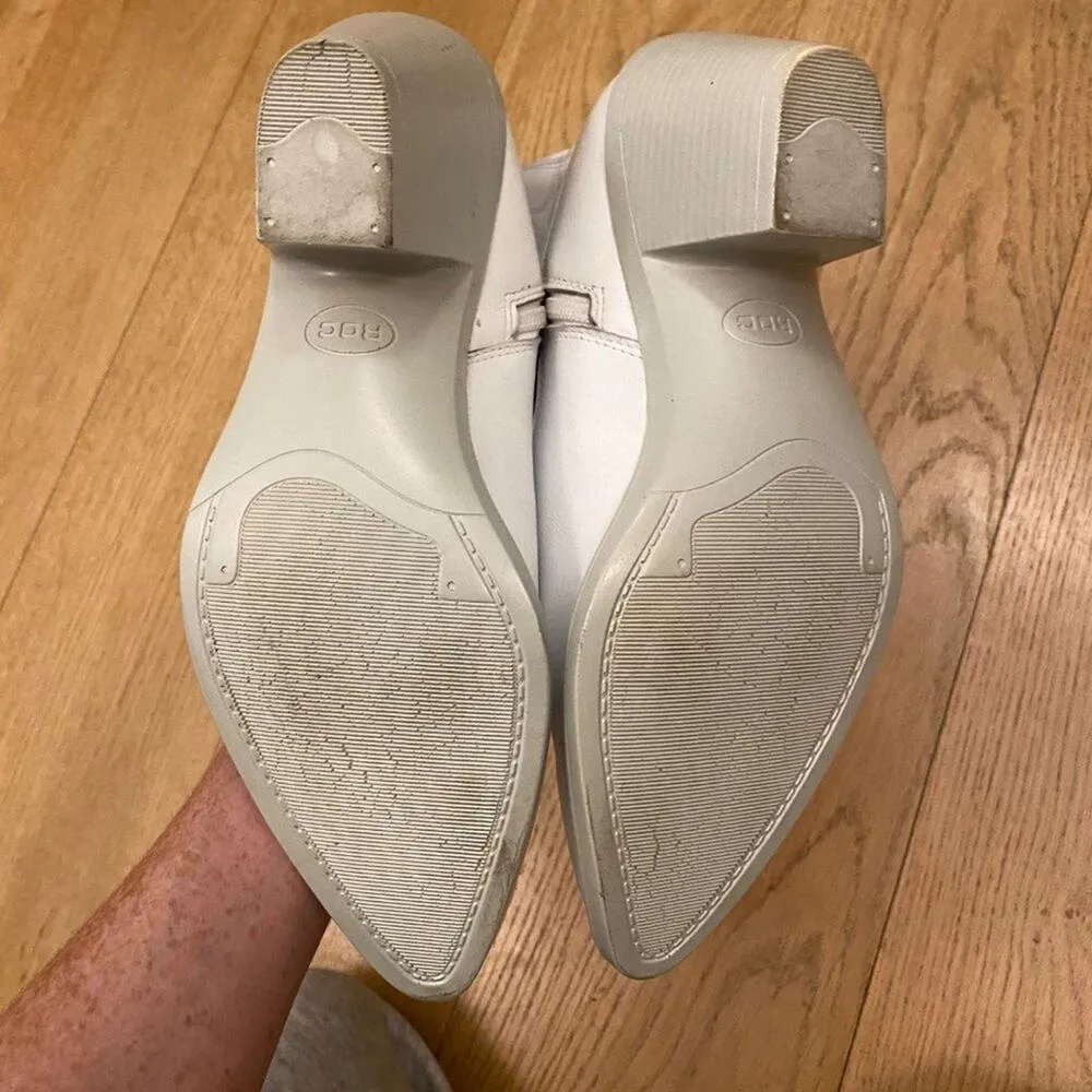 ROC Galveston High Western Boots in White Leather Size 7 - Image 3