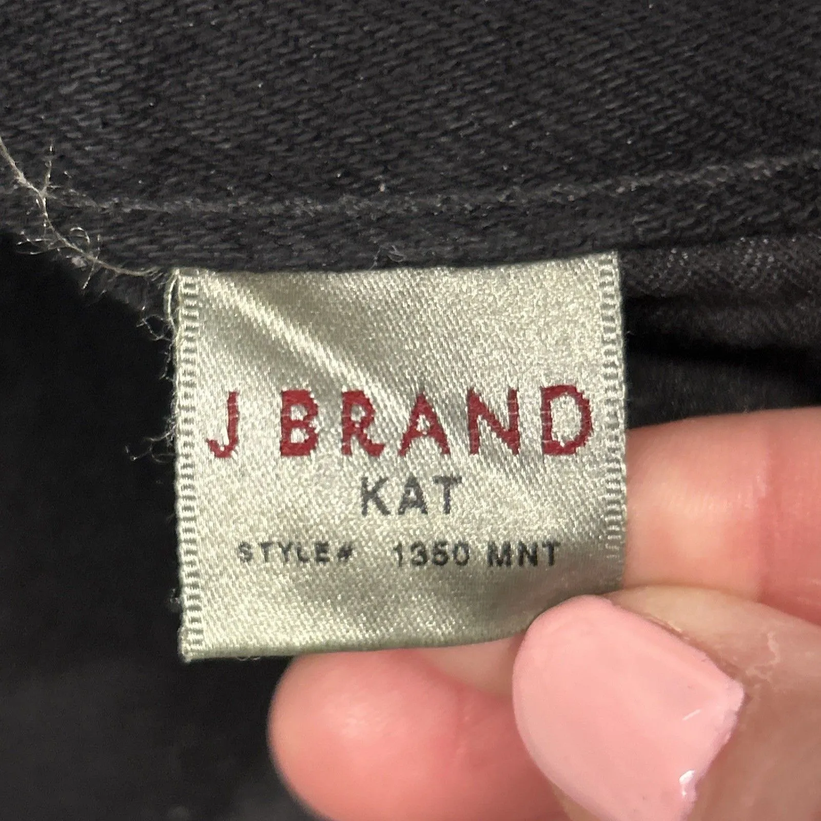 J Brand Kat Jeans Womens 29 Wide Leg Flare Black Pants 31x32 - Image 4