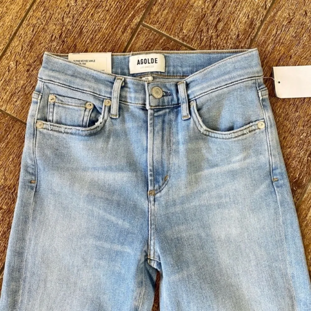 Agolde Sophie Mid Rise Skinny Ankle Jeans In Facet Size 23 - Image 4