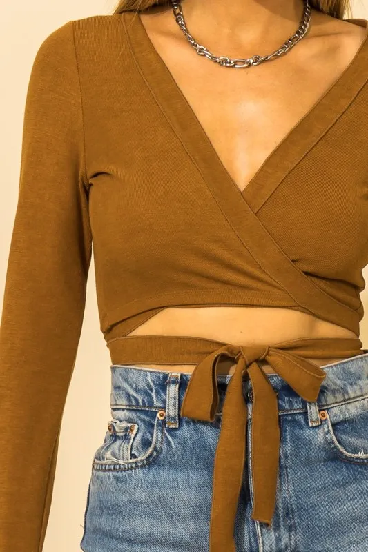 Crop Wrap Top - Image 3