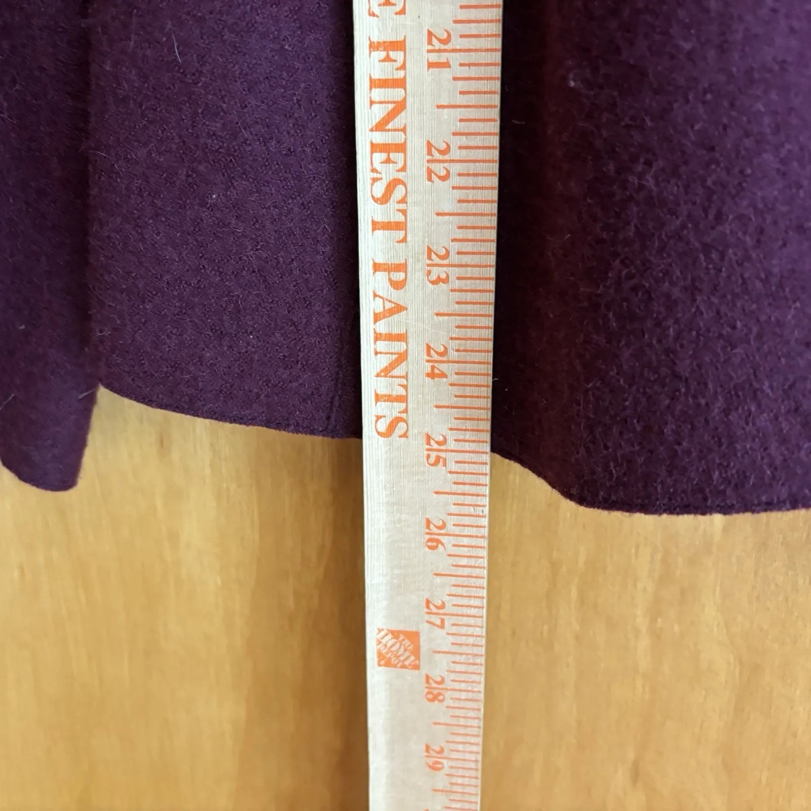 Beyond‎ Threads Malbec Pleated Serena Peruvian Alpaca Wool Sweater Jacket Small Purple - Image 9