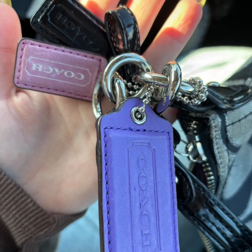 Coach Black and Gray Signature Crossbody Bag - Image 3