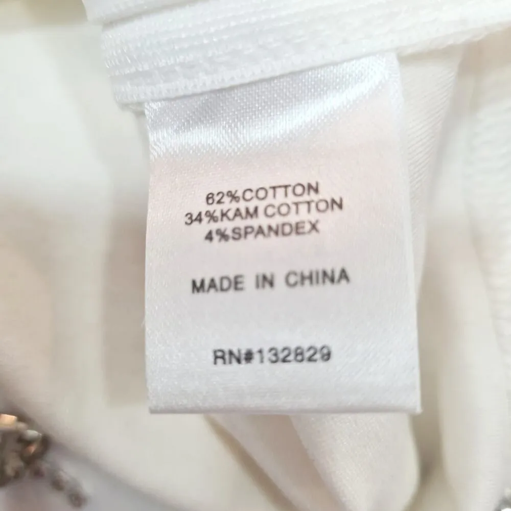 Superdown Madison Rhinestone Tank in White XS - Image 6