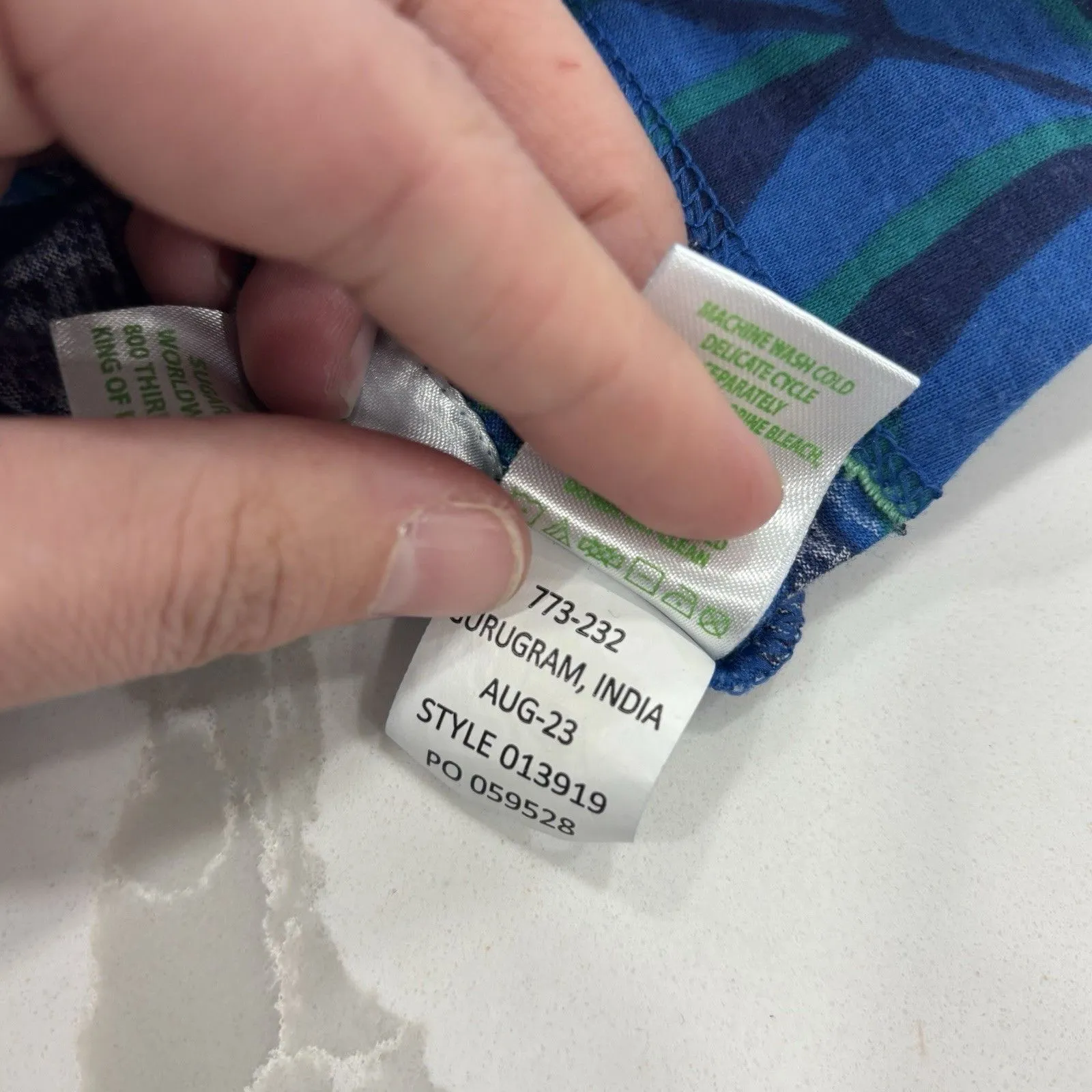 Lilly Pulitzer Dress Size XL Elianna Cotton T-Shirt Indigo Breeze Shady Gators - Image 4