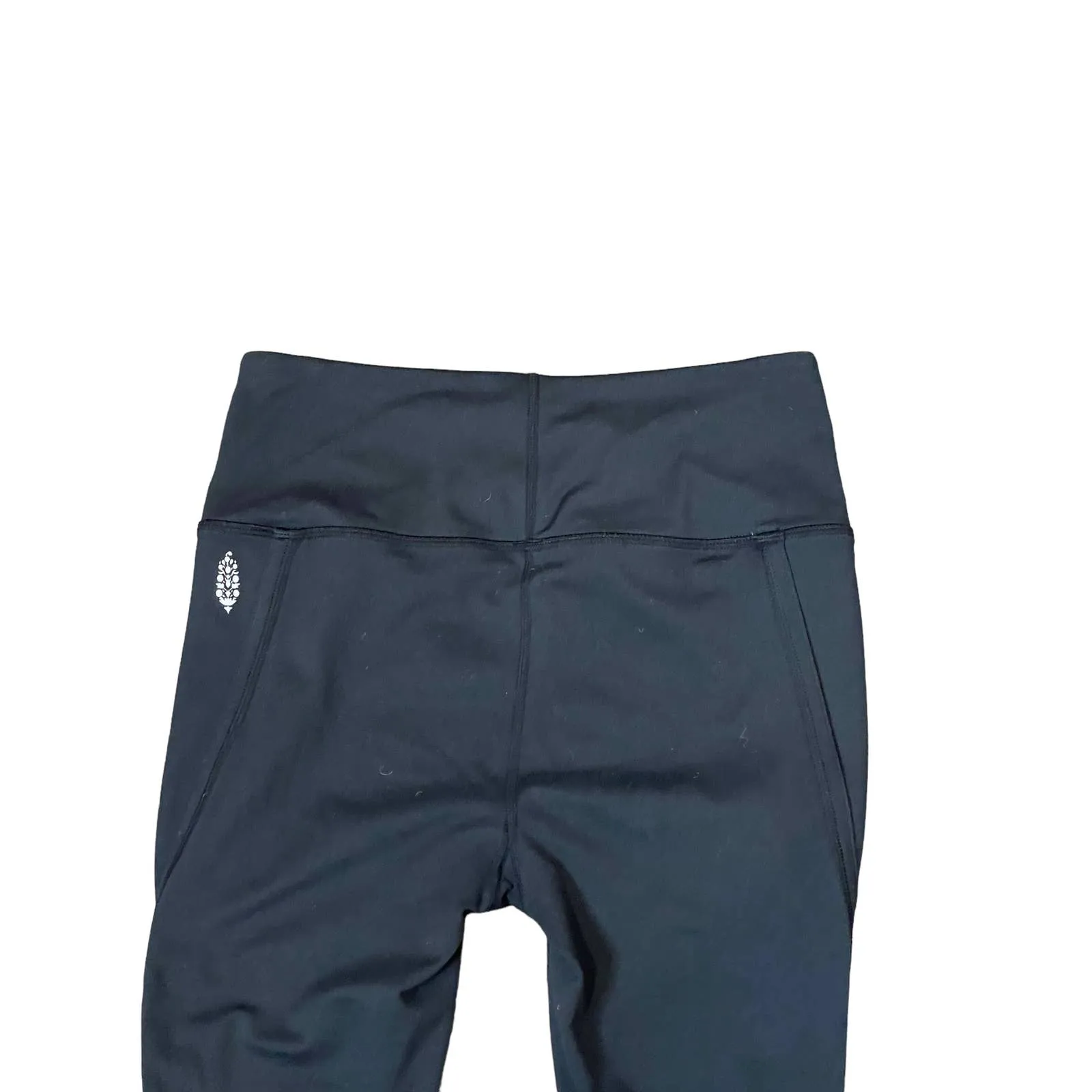 Free People Movement Women Crop Leggings Athleisure Side‎ Pockets Black Size25 Size 25 - Image 7