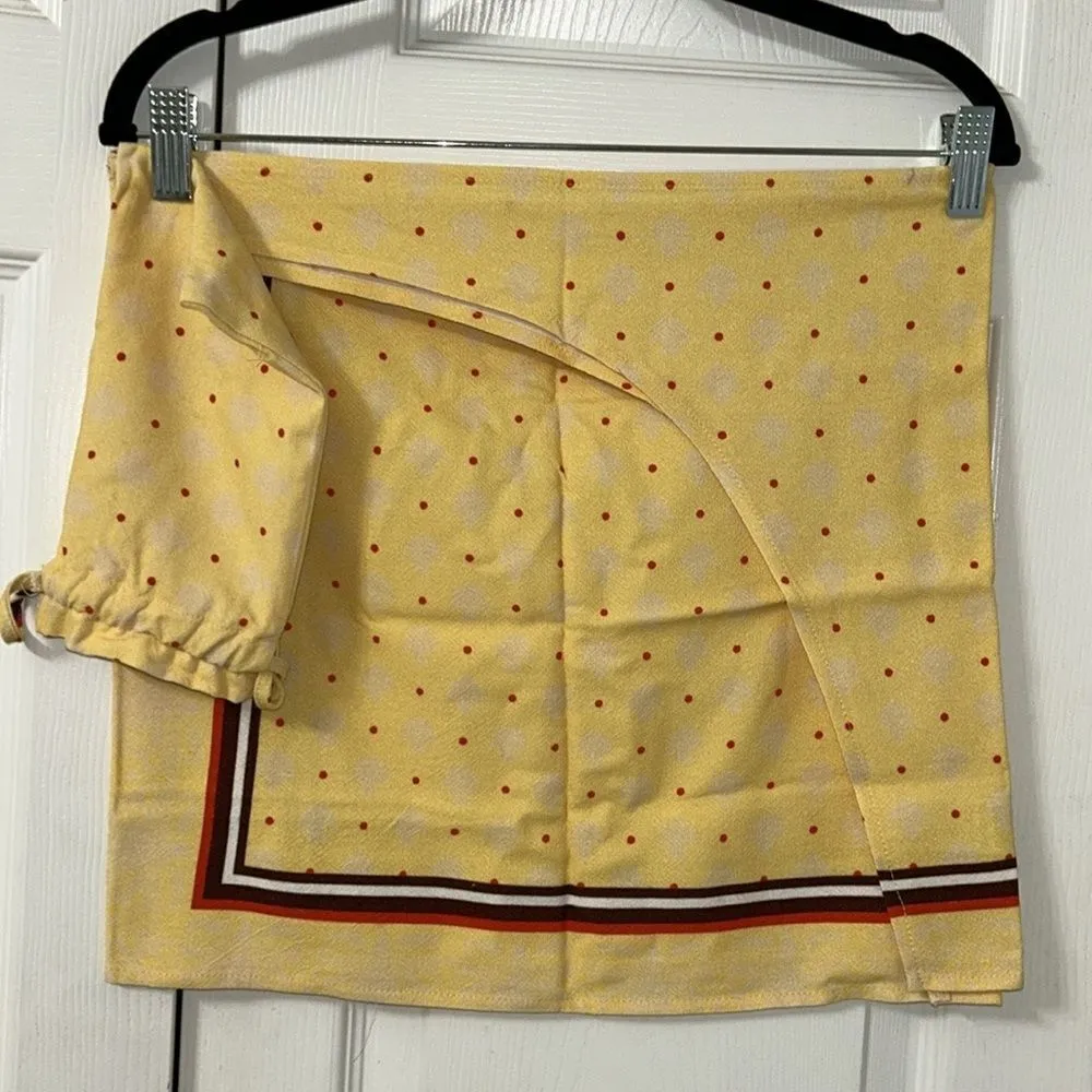 Free People Yellow Pattern Linen Blend Sarong(One size) - Image 5
