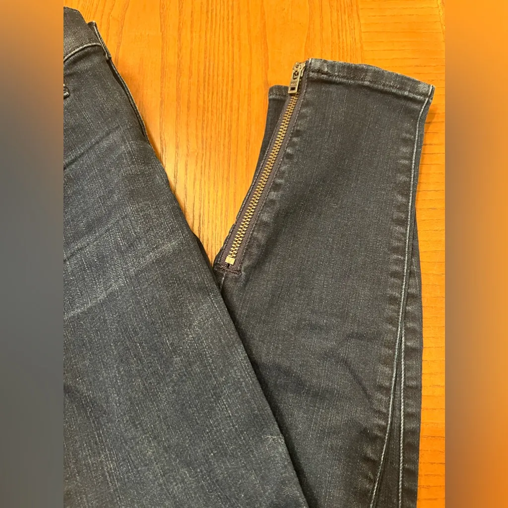 Madewell Skinny Skinny‎ On-Trend Zipper Hem Edgewater Wash Ankle Jeans Size 24 - Image 17