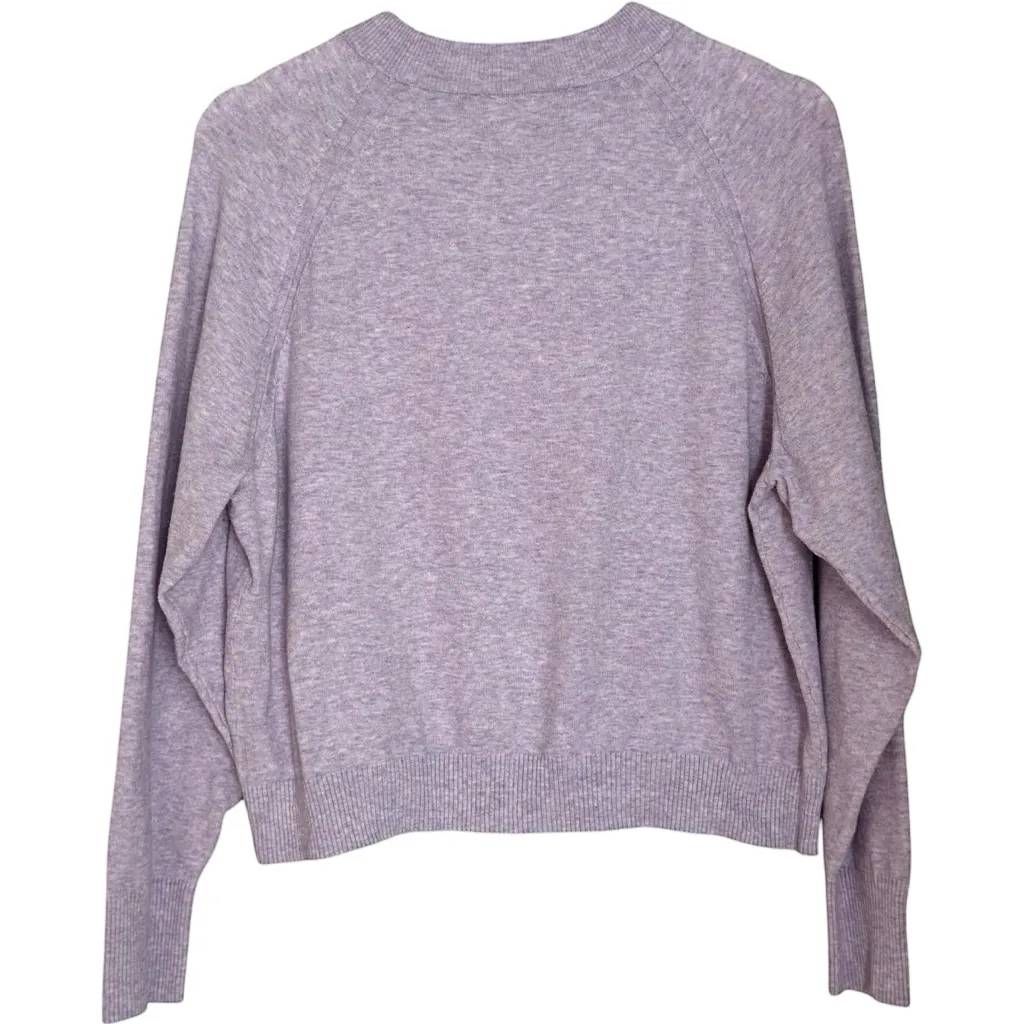 a new day Purple Crewneck Knit Sweater Top Casual Long Sleeve Women’s Medium - Image 3