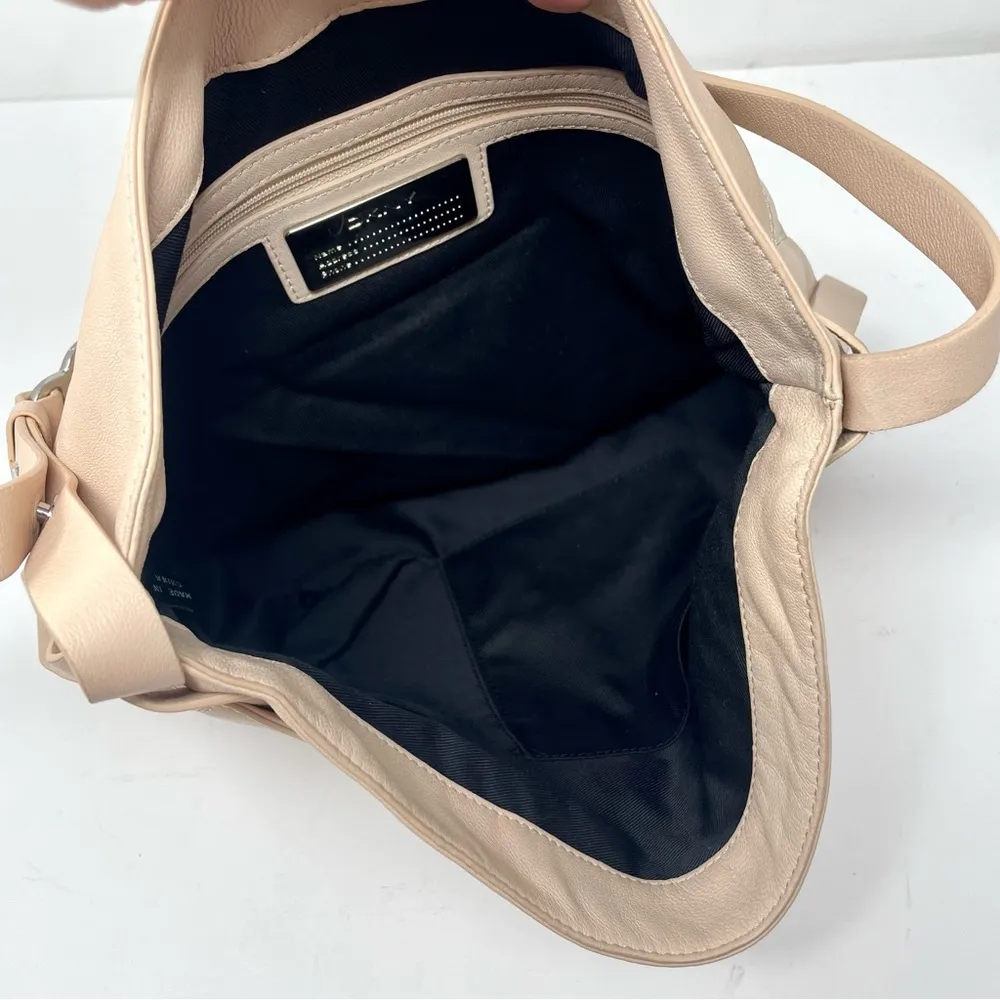 DKNY peach/nude leather shoulder bag - Image 12