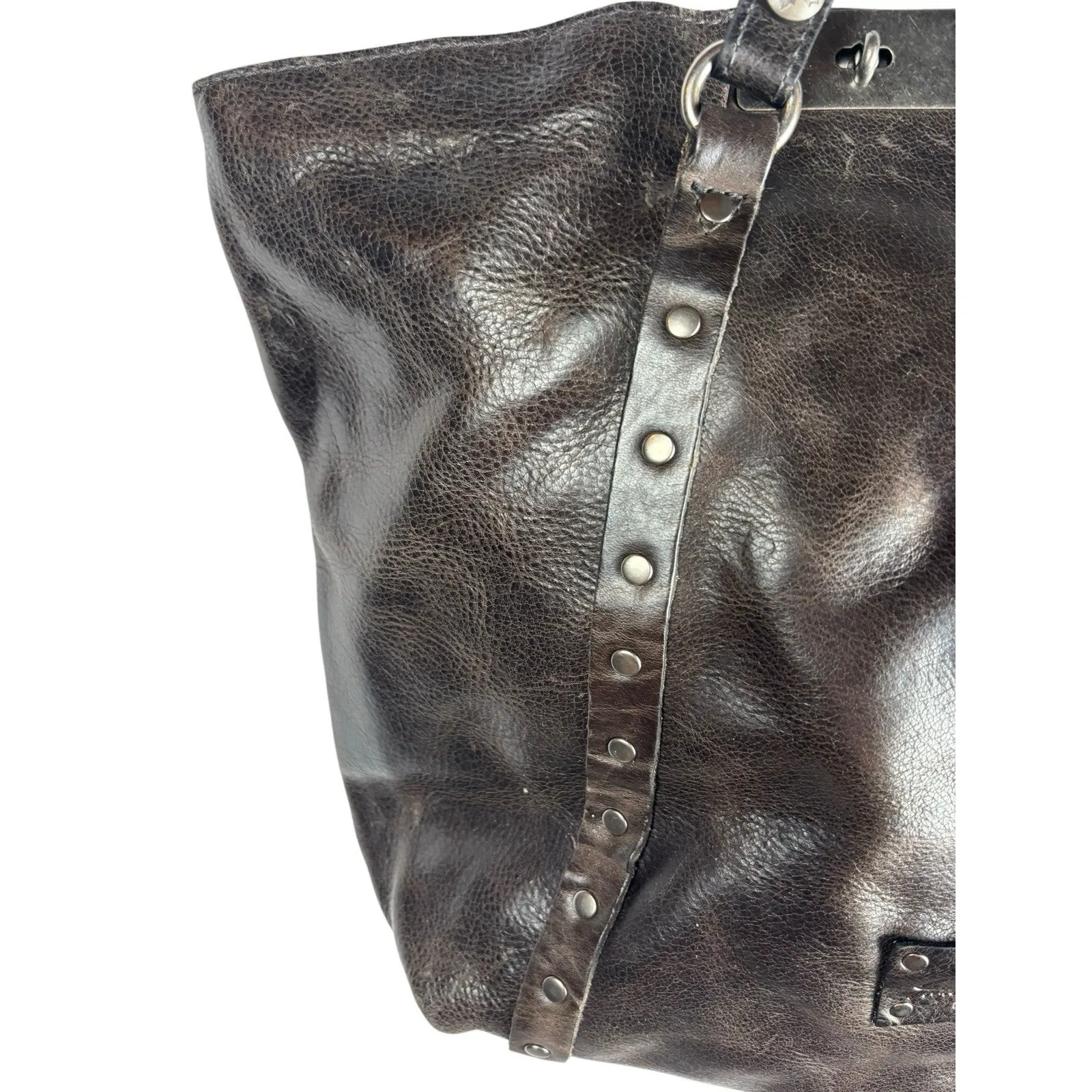 NWT Patricia Nash Benvenuto Tote Distressed Brown Leather Large Shoulder Bag - Image 4