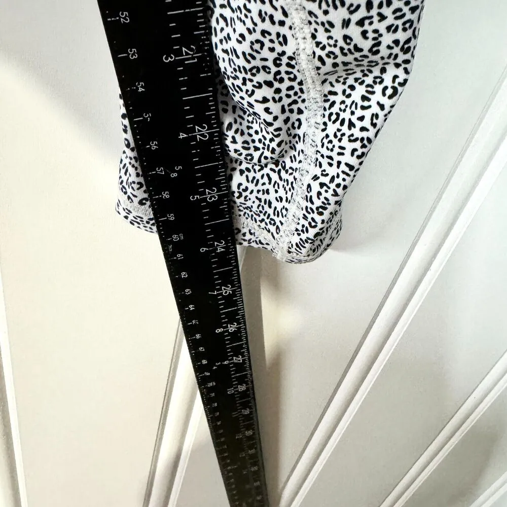 ALL FENIX Leggings Women Sz S Kyla Leopard High Impact Legging Gym Yoga Athletic Gray - Image 3