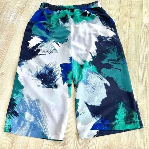 H by Halston Printed Pull On Culotte‎ Pants - Image 5