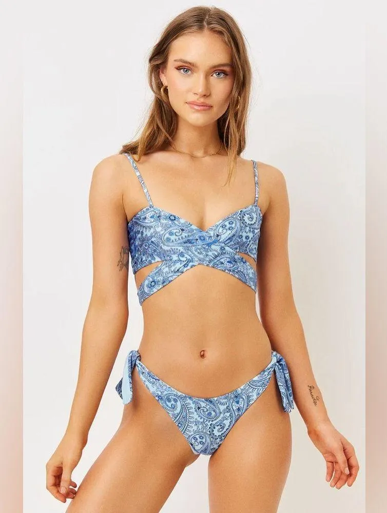 Frankie’s Bikinis Falcon Shine String‎ Bikini Bottom NWT Large Beach - Image 8