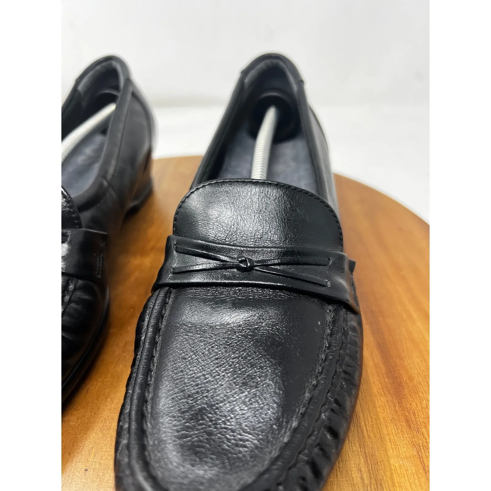 SAS Tripad Comfort Black Leather Women’s Wedge Loafer‎ Shoes Size 9N - Image 4