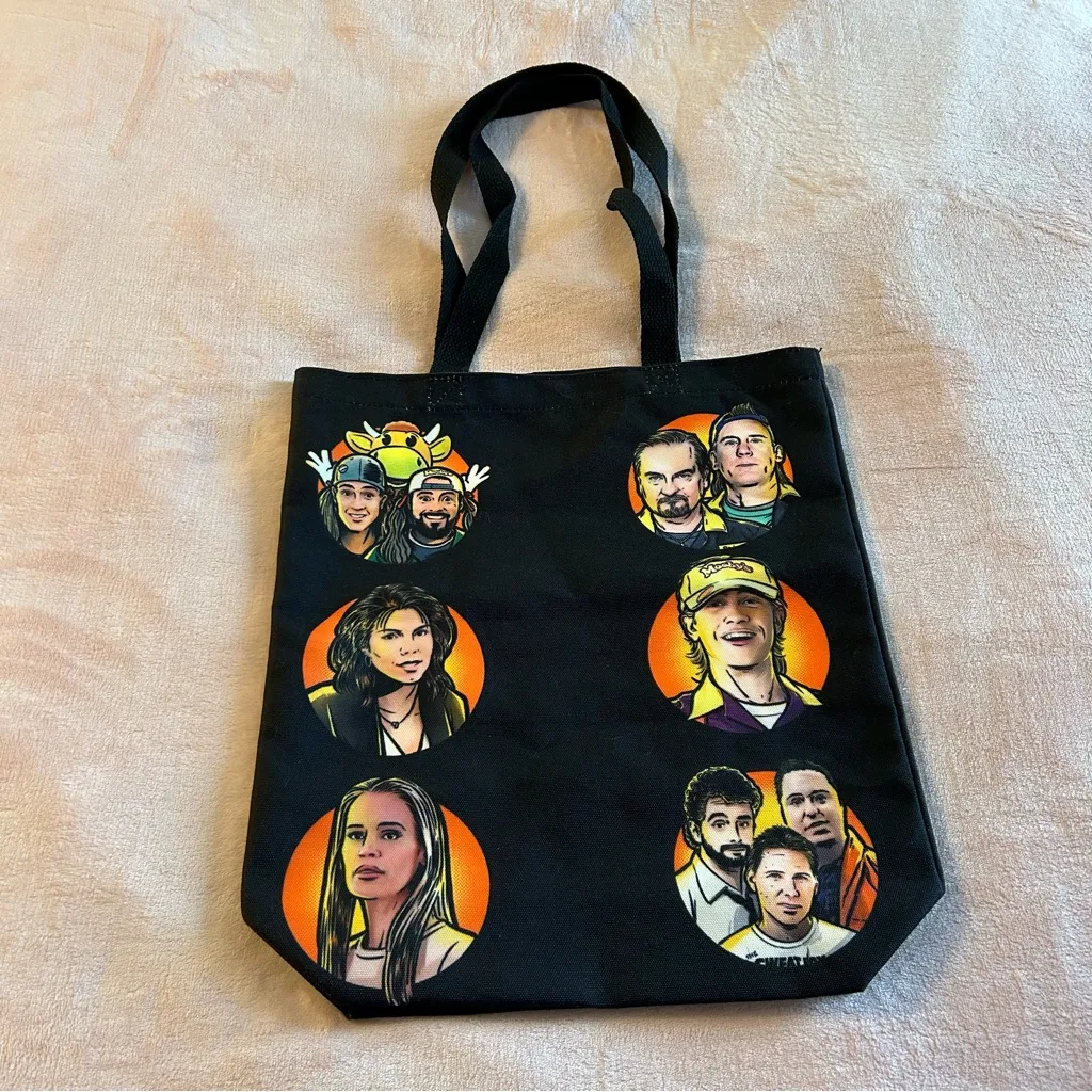 Jay & Silent Bob’s Secret Stash Silver Anniversary Bash black tote bag - Image 2