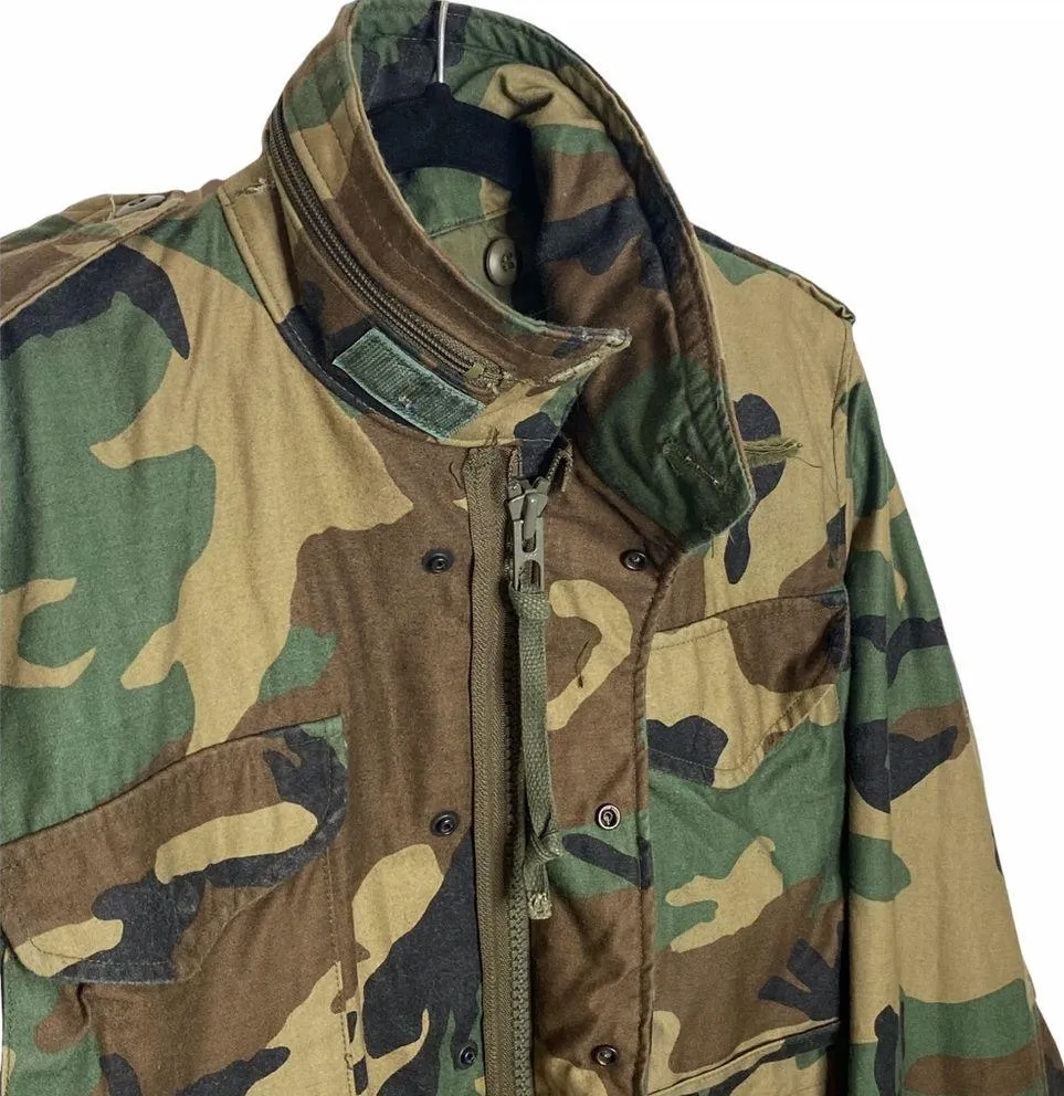 Vintage: Golden Mfg ☮︎︎ Military M65 Field Jacket ☮︎︎ Camoflague Original Issue Size XS - Image 6