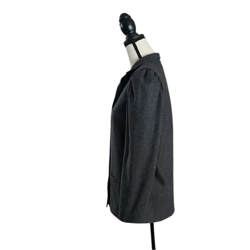 Vintage Jones  New York Wool Gathered  puff shoulder sleeves Dressy Blazer.SZ.10 - Image 3