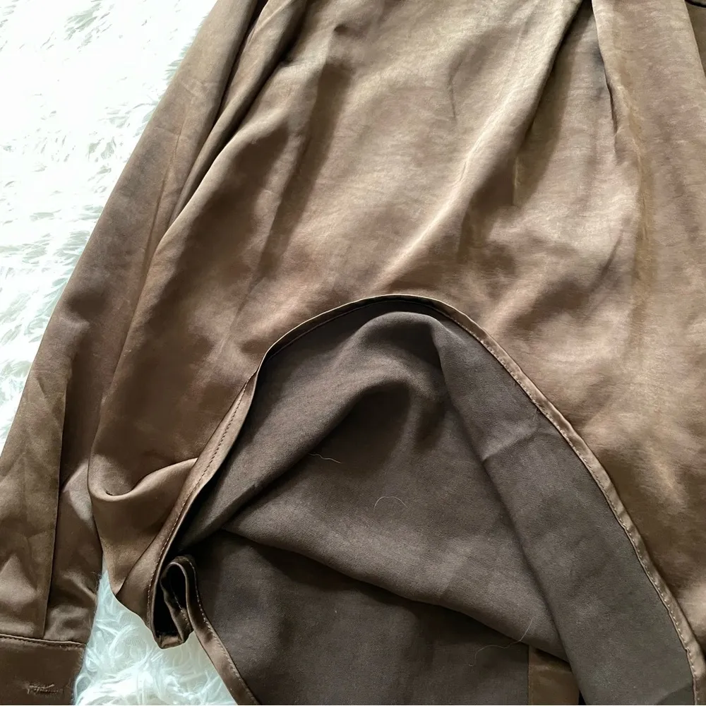 Princess Polly Vintage Vibes silky shirt dress - Image 6