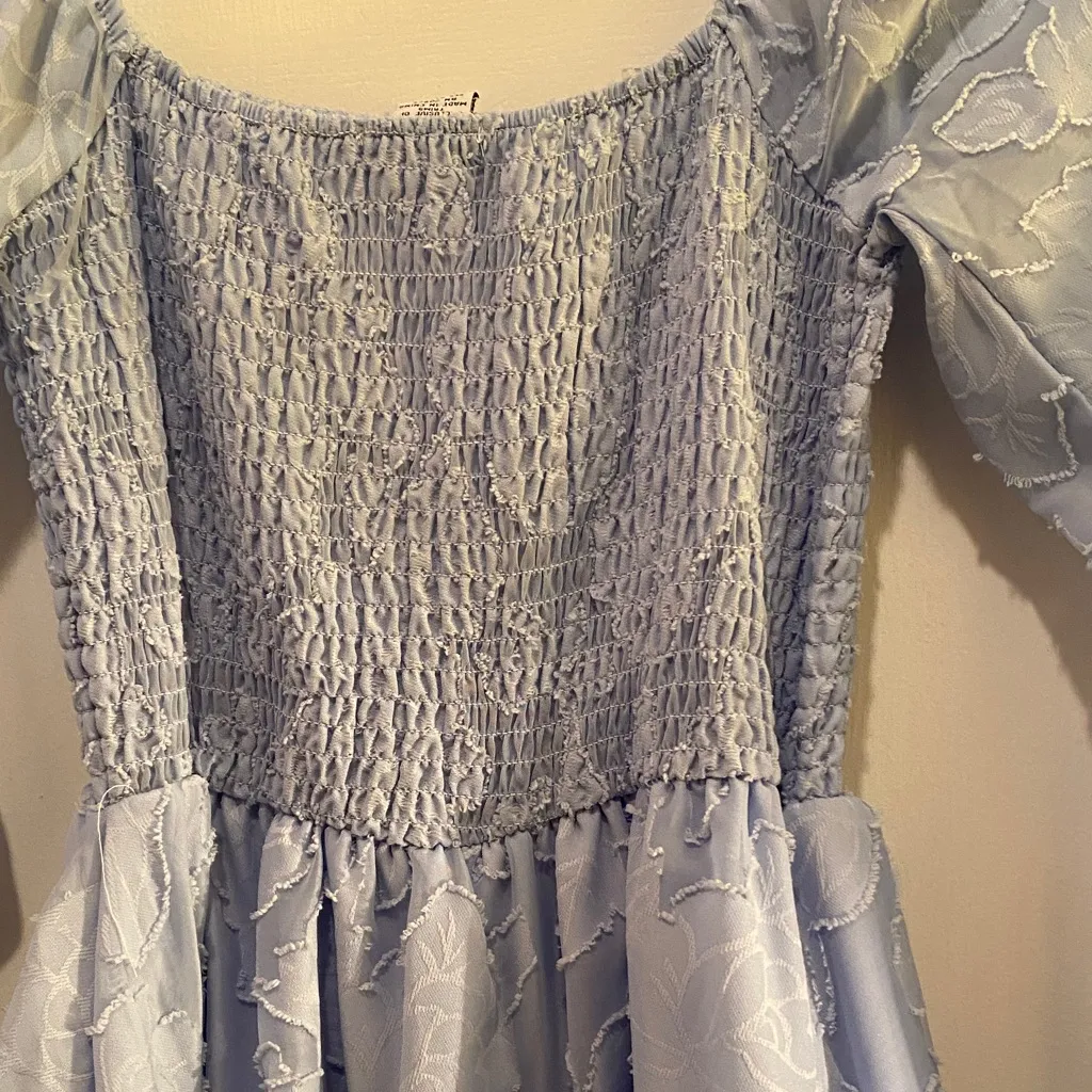 Rue21 Sky Blue Long Sleeve Romper Dress - Image 9