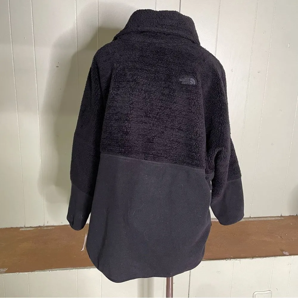 The North Face Womens Campshire‎ Sherpa Fleece Pullover Hoodie Size Large Black - Image 5