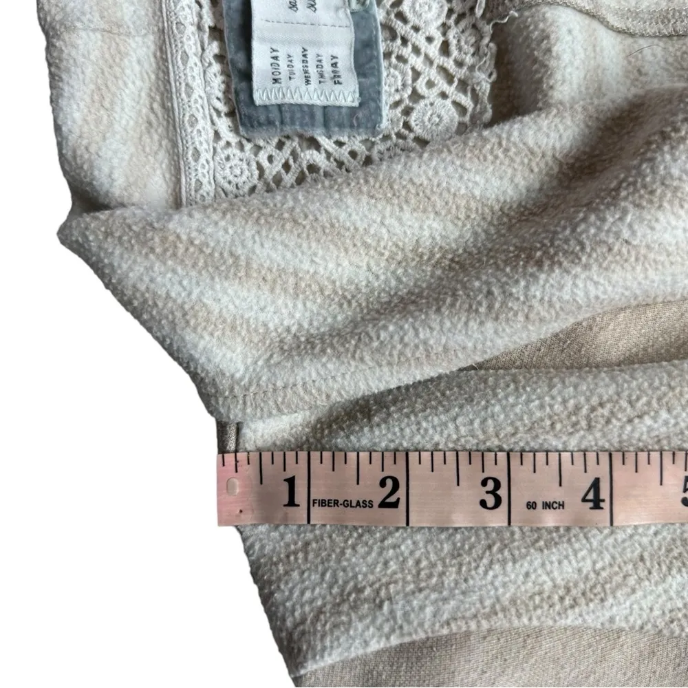 Saturday Sunday Beige Tan Cream Boho Waterfall Cardigan Sweater - Image 9