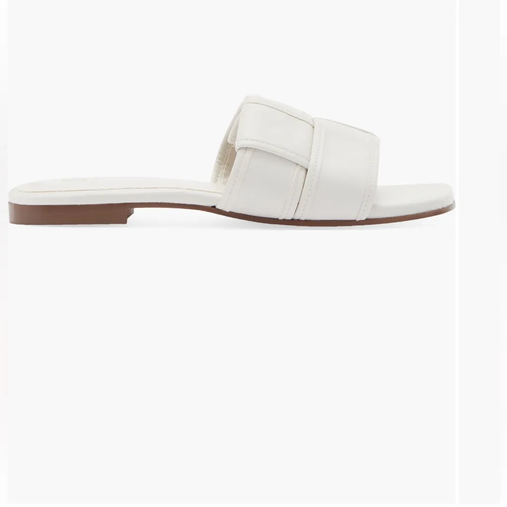 Bruno Magli Cream Slide Sandals White Size 10 - Image 5