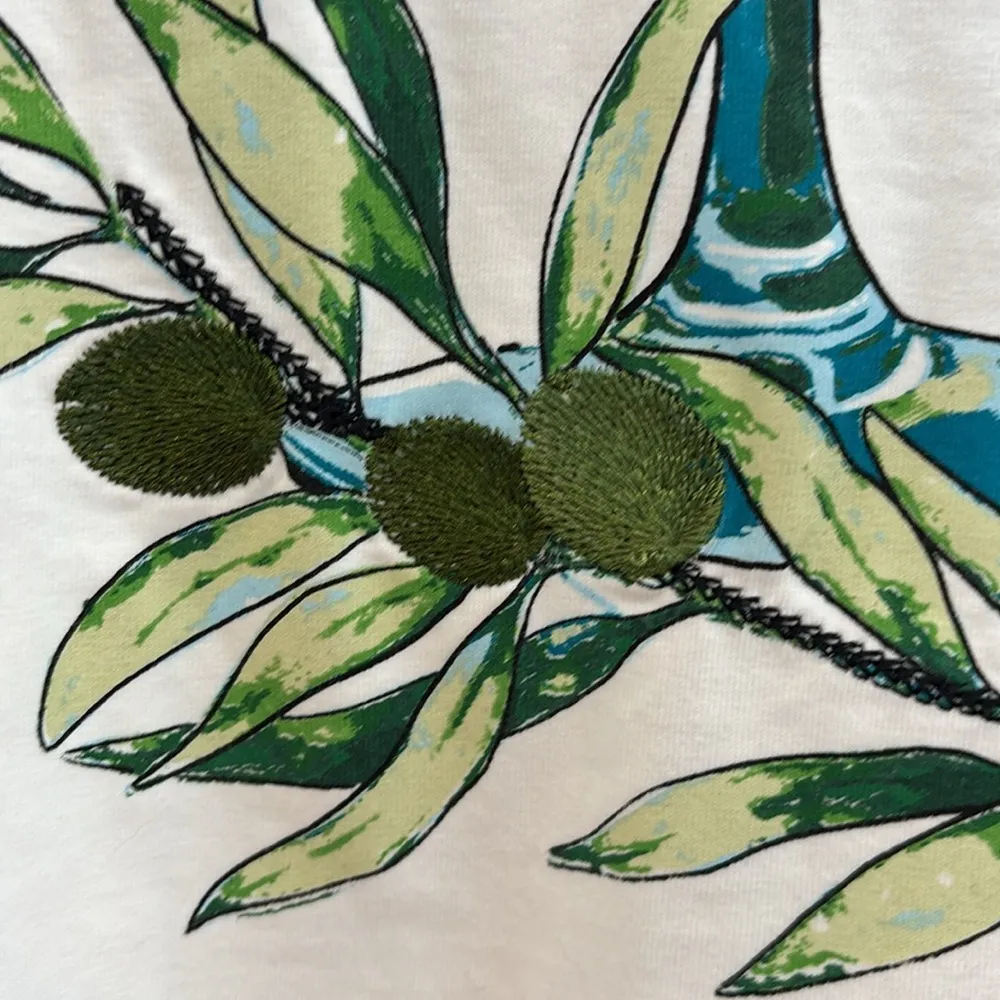 Jane +Delancey White Martini Graphic short sleeve crew neck t shirt - Image 6