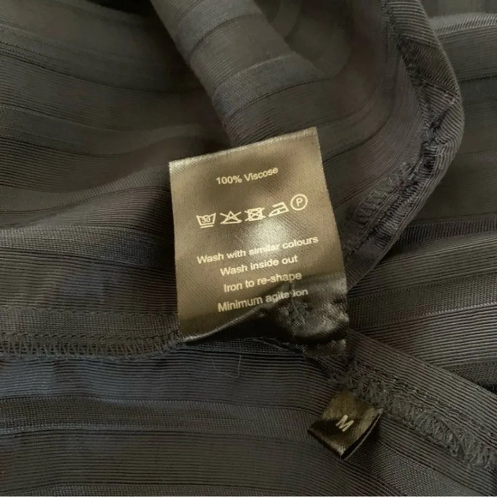 Storm And‎ Marie Navy Striped Button Front Shirt Dress Modest Preppy Medium NWT Blue - Image 8