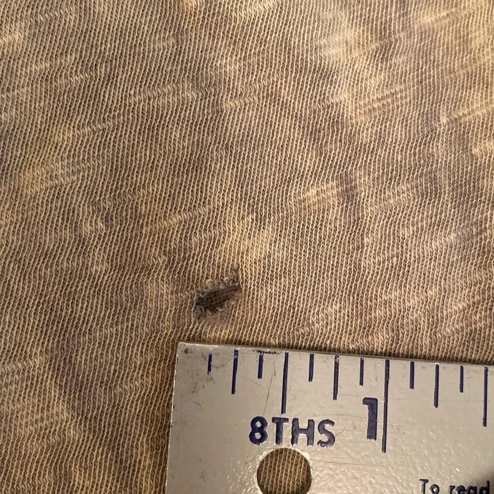 Jess & Jane 3/4 Sleeve Scoop Neck Grey Mineral Wash Paris Graphic Tee Sz S *FLAW Gray - Image 9