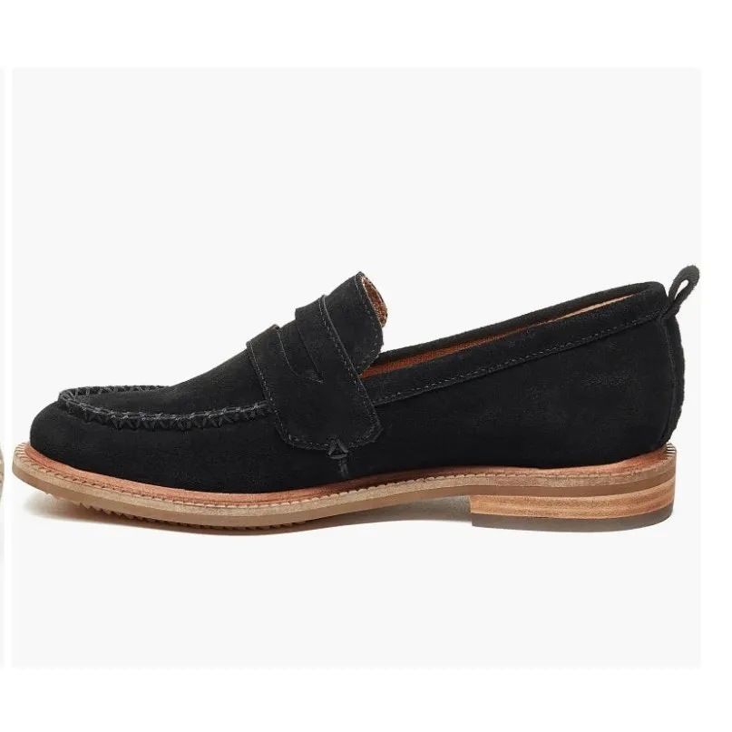 Kelsi Dagger Brooklyn Women's Lens Penny Loafer Black Suede Size 6.5 NWOB Luxe - Image 2