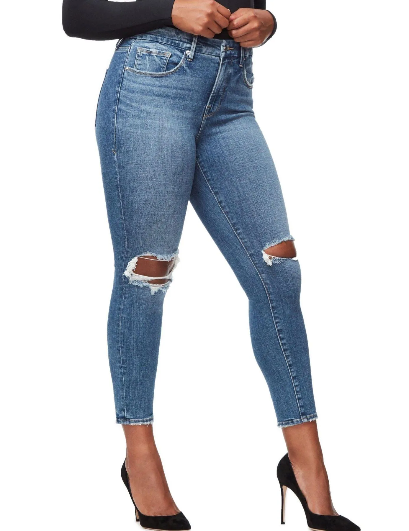 Good American HIGH WAIST GOOD LEGS CROP JEAN 15 - Image 2