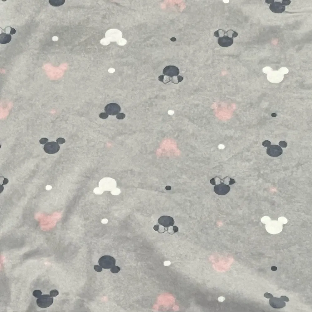 Disney 2 Piece Silky Stretch Fleece Pajama Set Mickey Minnie Women’s Small - Image 4