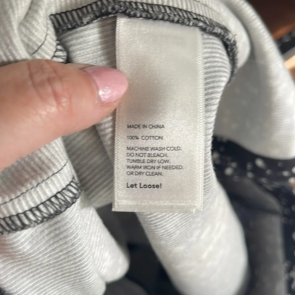 SATURDAY Cotton Corduroy Paint Platter Print Mini Skater Skirt Size 6 - Image 4